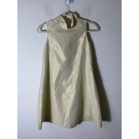 Gabby. Other - Girl's Gabby Yellow Shimmer Sleeveless Knee Length Trapeze Dress Sz 16